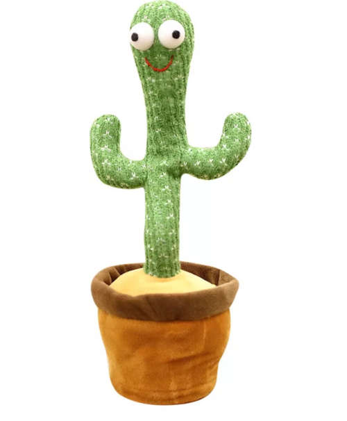 Dancing Cactus Baby Mimicking Recording Light Up Baby Interactive Toy