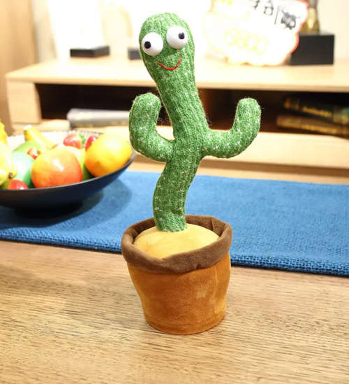 Dancing Cactus Baby Mimicking Recording Light Up Baby Interactive Toy