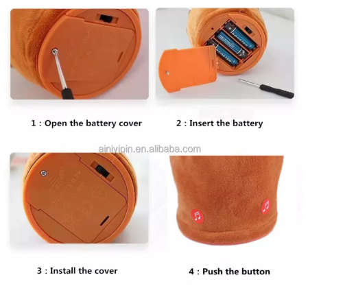 Dancing Cactus Baby Mimicking Recording Light Up Baby Interactive Toy