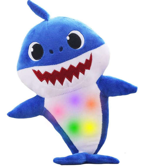 Plush Baby Shark LED Lighting Singing Shark Stuffed Soft Toy - ~30cm