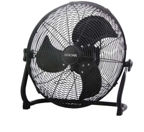 Goldair - 46cm High Velocity Floor Fan - Black Brand New