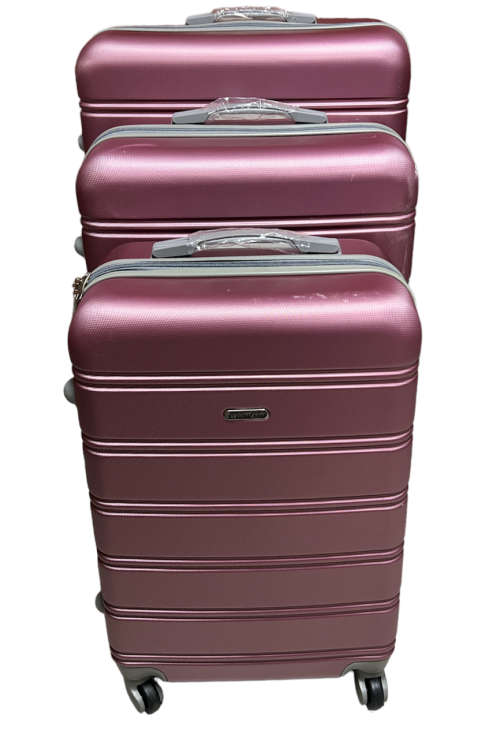 3 Piece Premium Travel Luggage Bag Set - Rose Gold (PINK) - BIG SIZE BRAND NEW