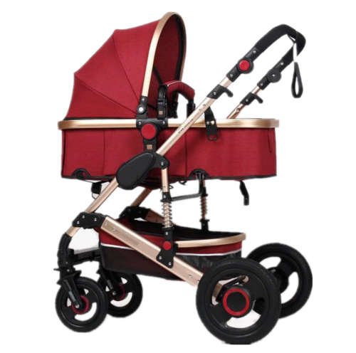 Belecoo Baby Stroller 2 in 1 Foldable Pram - Red