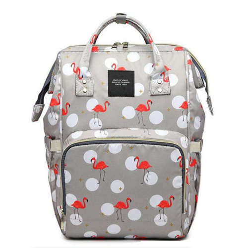 Mummy Maternity Nappy Bag Large Capacity Baby Travel Backpack - Grey