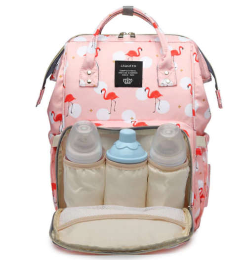 Mummy Maternity Nappy Bag Large Capacity Baby Travel Backpack - Grey