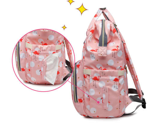 Mummy Maternity Nappy Bag Large Capacity Baby Travel Backpack - Grey