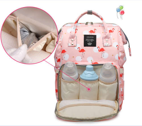 Mummy Maternity Nappy Bag Large Capacity Baby Travel Backpack - Grey