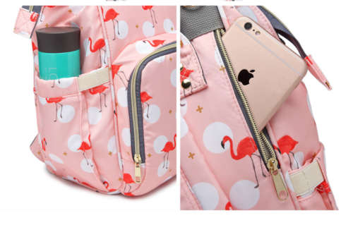 Mummy Maternity Nappy Bag Large Capacity Baby Travel Backpack - Grey