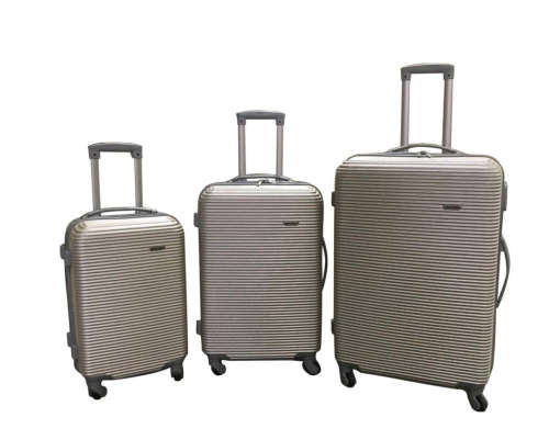 3 Piece Hard Outer Shell High Quality 360 Degree Rotating 4 Wheel Luggage Set in Multiple Colours