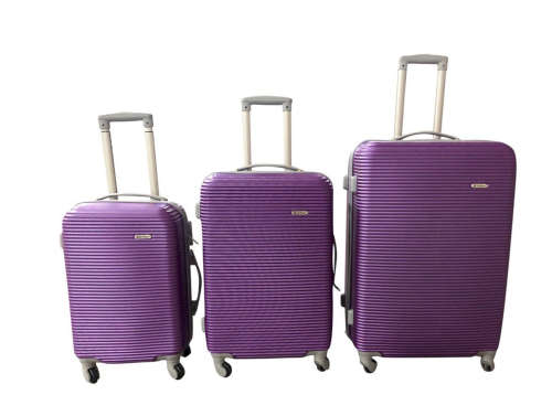 3 Piece Hard Outer Shell High Quality 360 Degree Rotating 4 Wheel Luggage Set in Multiple Colours
