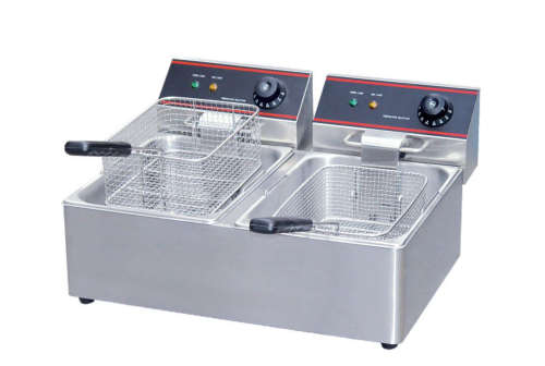 Ideal 12L Stainless Steel 2-Tank Electric Fryer - High Quality New