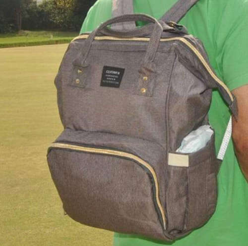 Multifunction Outdoor Travel Diaper Bag - Dark Brown Powerland Brand New