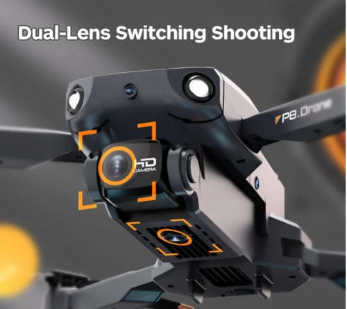 998 Pro Max Micro Foldable Drone Set With Dual Cameras