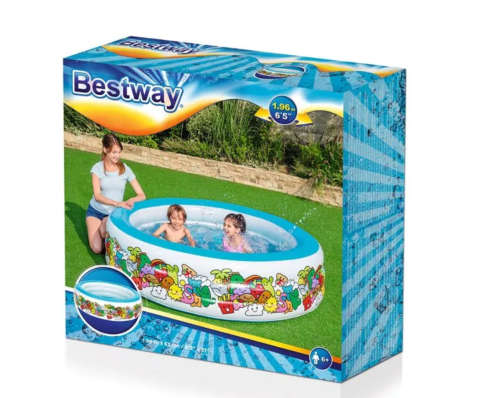 High Quality Garden Play Pool Bestway D196x53cm/ 6,5` x 21` 400 Litres
