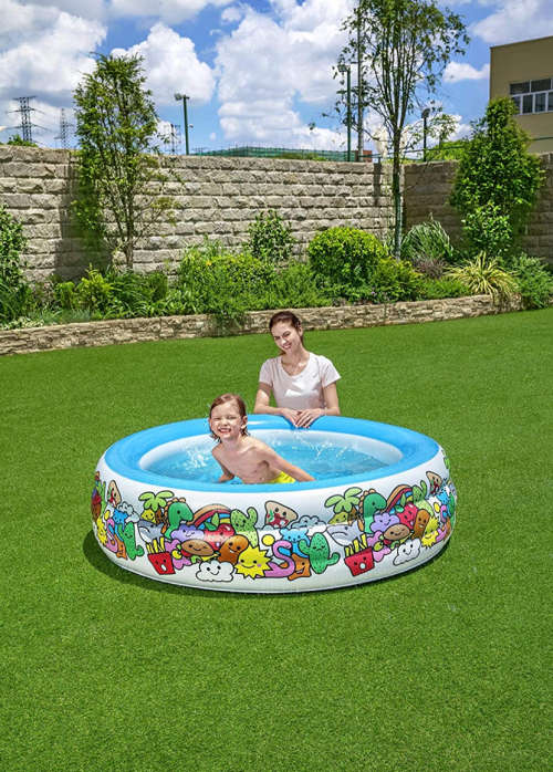 High Quality Garden Play Pool Bestway D196x53cm/ 6,5` x 21` 400 Litres