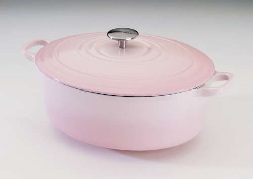 Leopard 7 Piece Cast Iron Dutch Oven Cookware Set Ultra High Quality- Pink