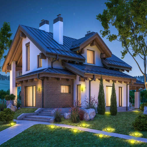 Solar Powered LED Ground Light For Borders Driveway Pathways