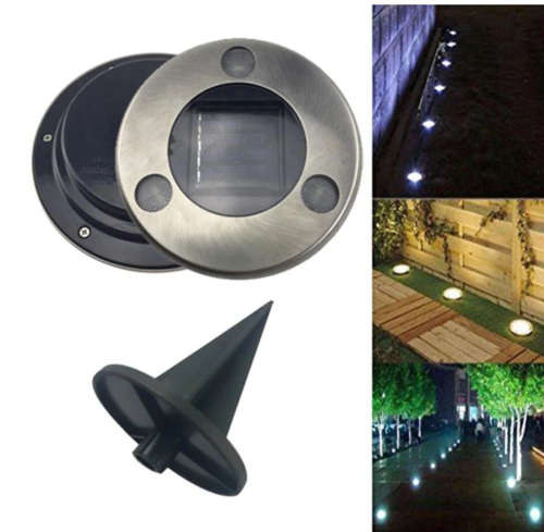 Solar Powered LED Ground Light For Borders Driveway Pathways