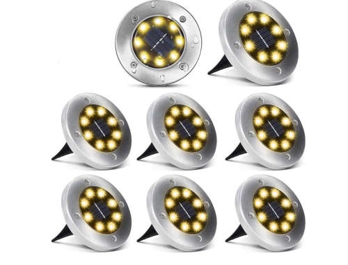 Solar Powered LED Ground Light For Borders Driveway Pathways