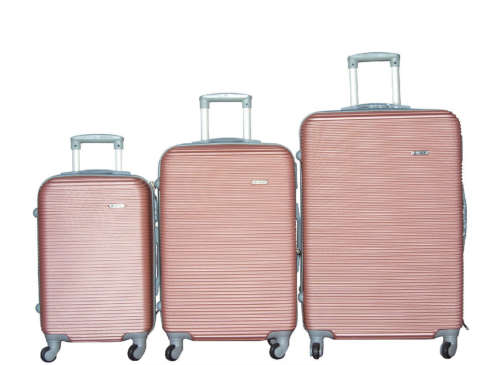 3 Piece Hard Outer Shell High Quality 360 Degree Rotating 4 Wheel Luggage Set in Multiple Colours