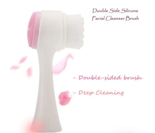 3D Double Sides High Quality Multifunctional Silicone Face Cleanser with Brush