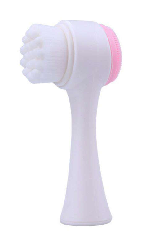 3D Double Sides High Quality Multifunctional Silicone Face Cleanser with Brush