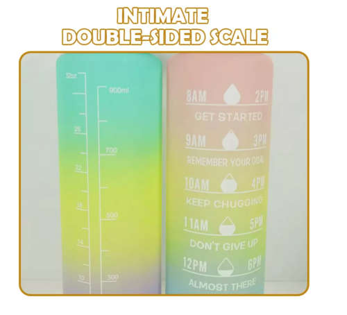 700ML Rehydrating Reminding Stylish High Quality Water Bottle with Holding Strap