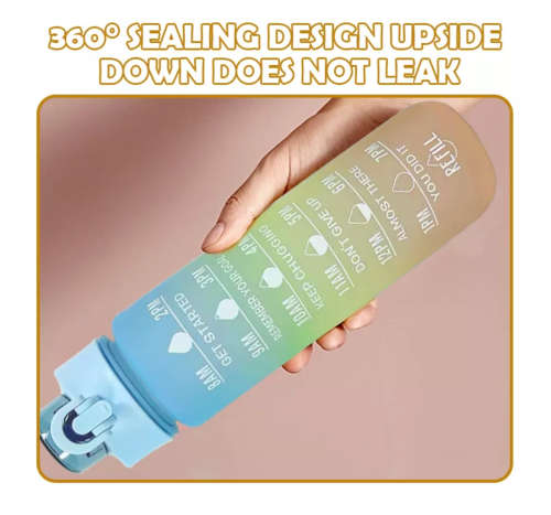 700ML Rehydrating Reminding Stylish High Quality Water Bottle with Holding Strap