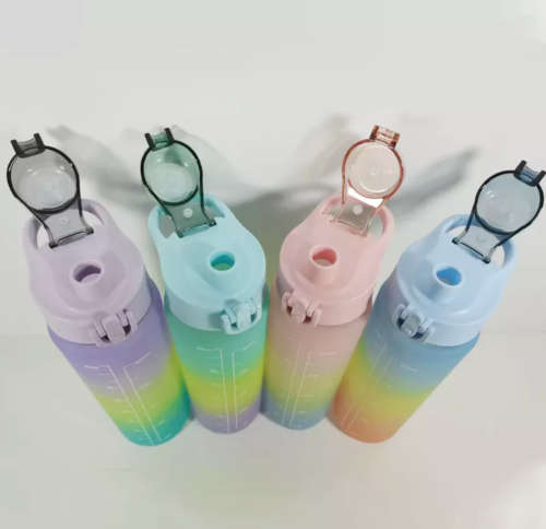 700ML Rehydrating Reminding Stylish High Quality Water Bottle with Holding Strap