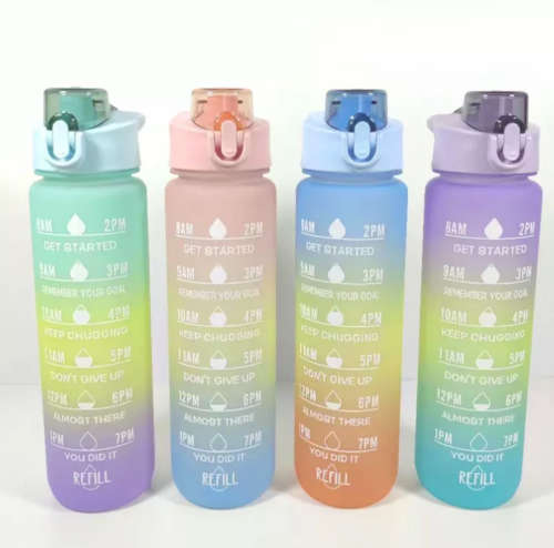 700ML Rehydrating Reminding Stylish High Quality Water Bottle with Holding Strap
