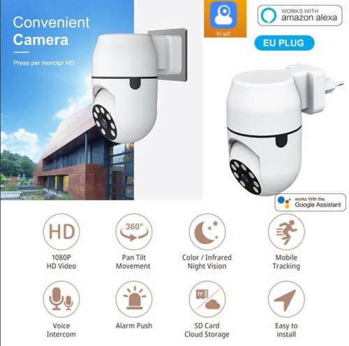 Convenient Camera1080P Panoramic Surveillance MINI WIFI Camera AUDIO Smart Home Security