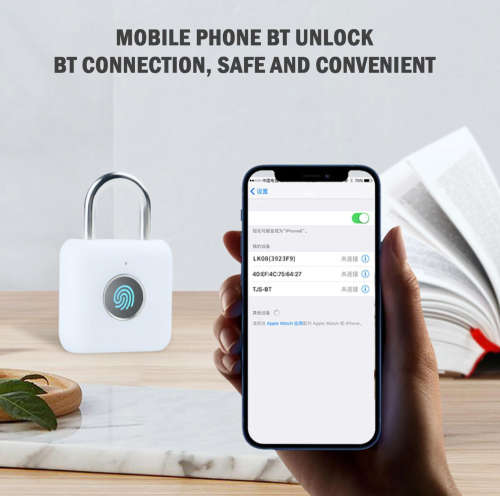 Smart Fingerprint Padlock Keyless AntiTheft Security Garden Shed Door Pad Lock