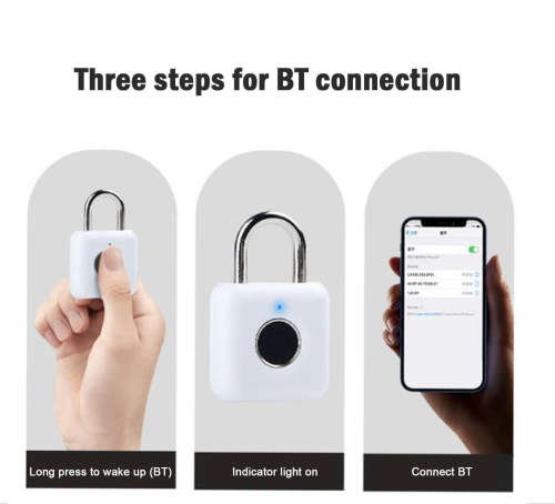 Smart Fingerprint Padlock Keyless AntiTheft Security Garden Shed Door Pad Lock