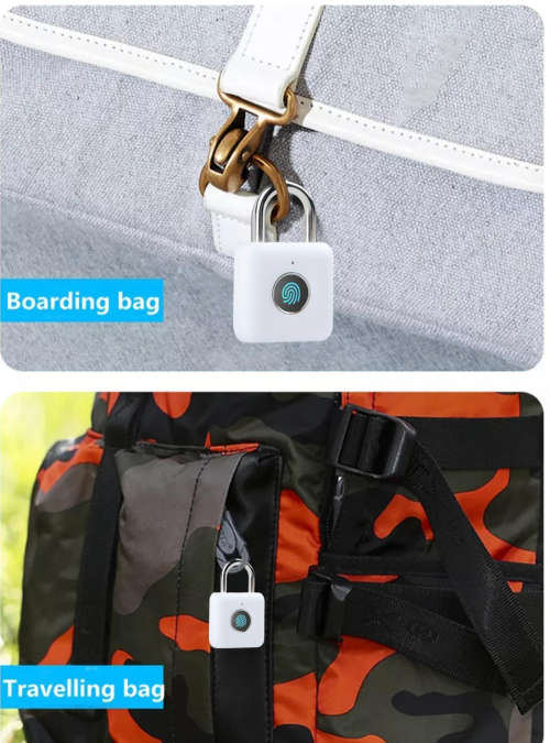 Smart Fingerprint Padlock Keyless AntiTheft Security Garden Shed Door Pad Lock