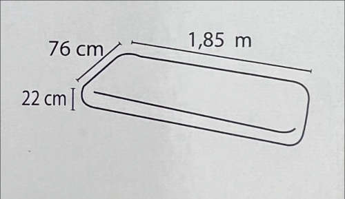 BESTWAY SOLTEIRO AIR MATTRESS 1.85MX76CMX22CM