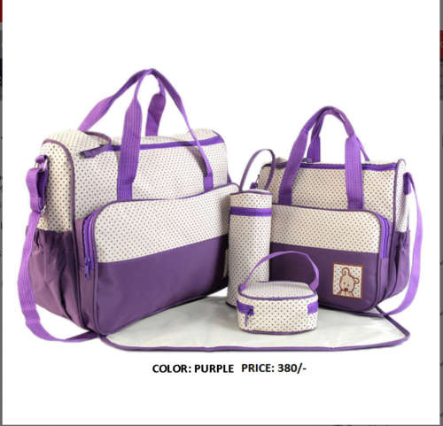 5 pcs Multifunctional Baby Diaper Changing Bag High Quality