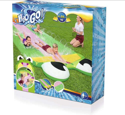Frog Design Water Slide & Blobz With Water Sprinkles - 488Cm