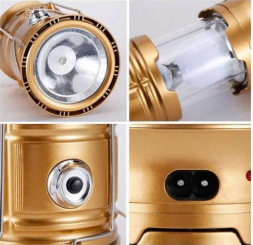 3 in 1 Ultra Bright Portable Solar Camping Flashlight Lantern Lamp