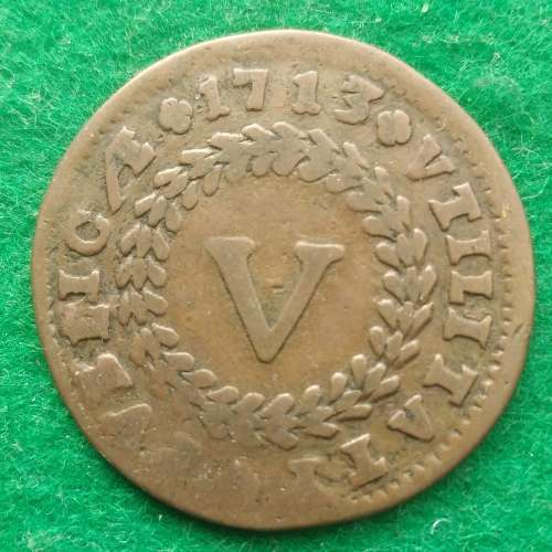 Portugal 1713 5 Reis