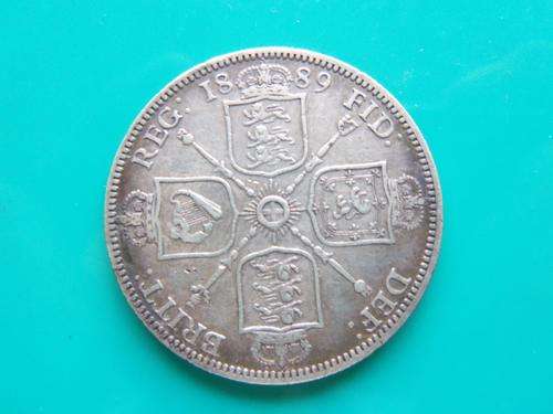 1889 Silver Florin..beautiful coin with toning
