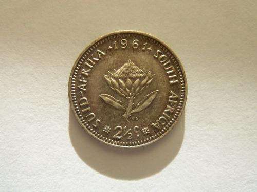 1961 2ÃÂ½ cent. 2 and half cent Silver
