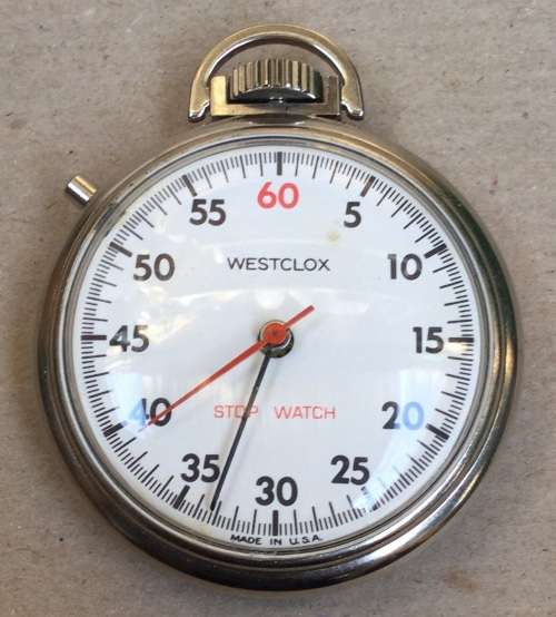 Westclox Stop Watch,....as new in original box vgc....please see pics