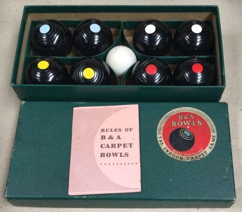 Carpet Bowls....made by B & A Birmingham .....virtually brand new