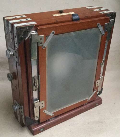 Lancaster Instantograph c1892 camera body only...no lens....aluminium appointments