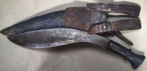 Antique Nepalese kukri...length 427 mm...blade width 60 mm....blade thickness 9mm
