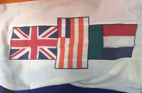 1976 panel stitched South African flag 180 x 120 cms.....excellent condition