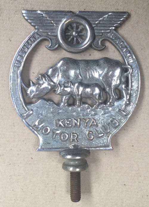 Kenya Motor Club car badge......extremely rare item