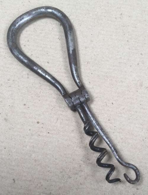 Late 19th Century Bow Corkscrew with button hook