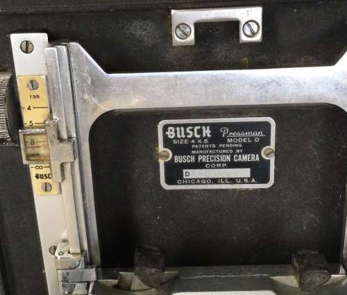 Busch Pressman Model D 4 x 5 .....was from The Natal Witness when it was a newspaper c1960's