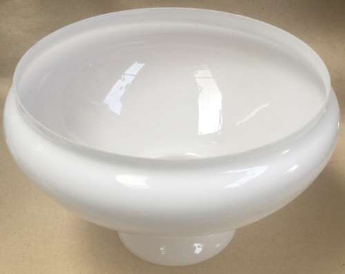 White glass shade.....base 245 mm diameter ....as new